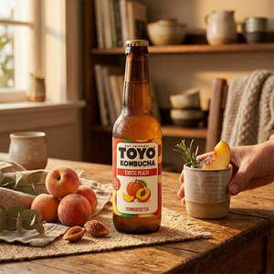 Toyo Kombucha - Peach - 330 ml Bottles