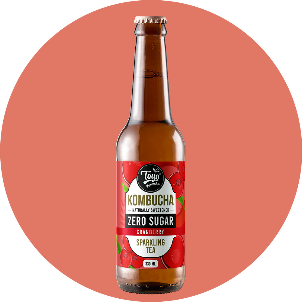 Cranberry Kombucha | Zero Sugar (Pack of 6)
