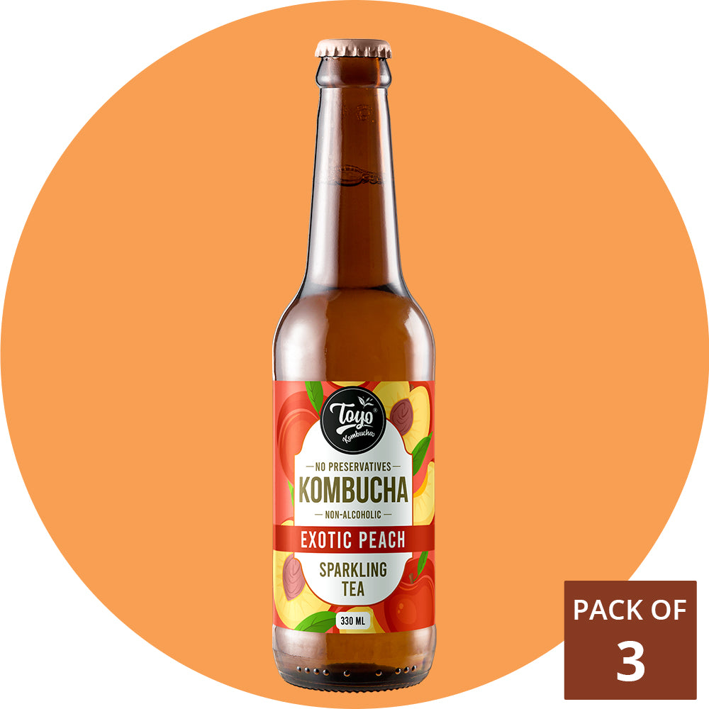 Exotic Peach Kombucha (Pack of 6)