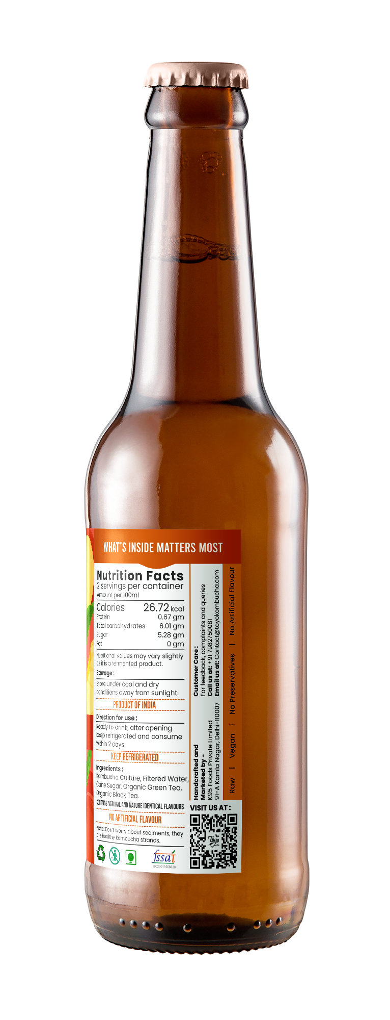 Exotic Peach Kombucha (Pack of 6)