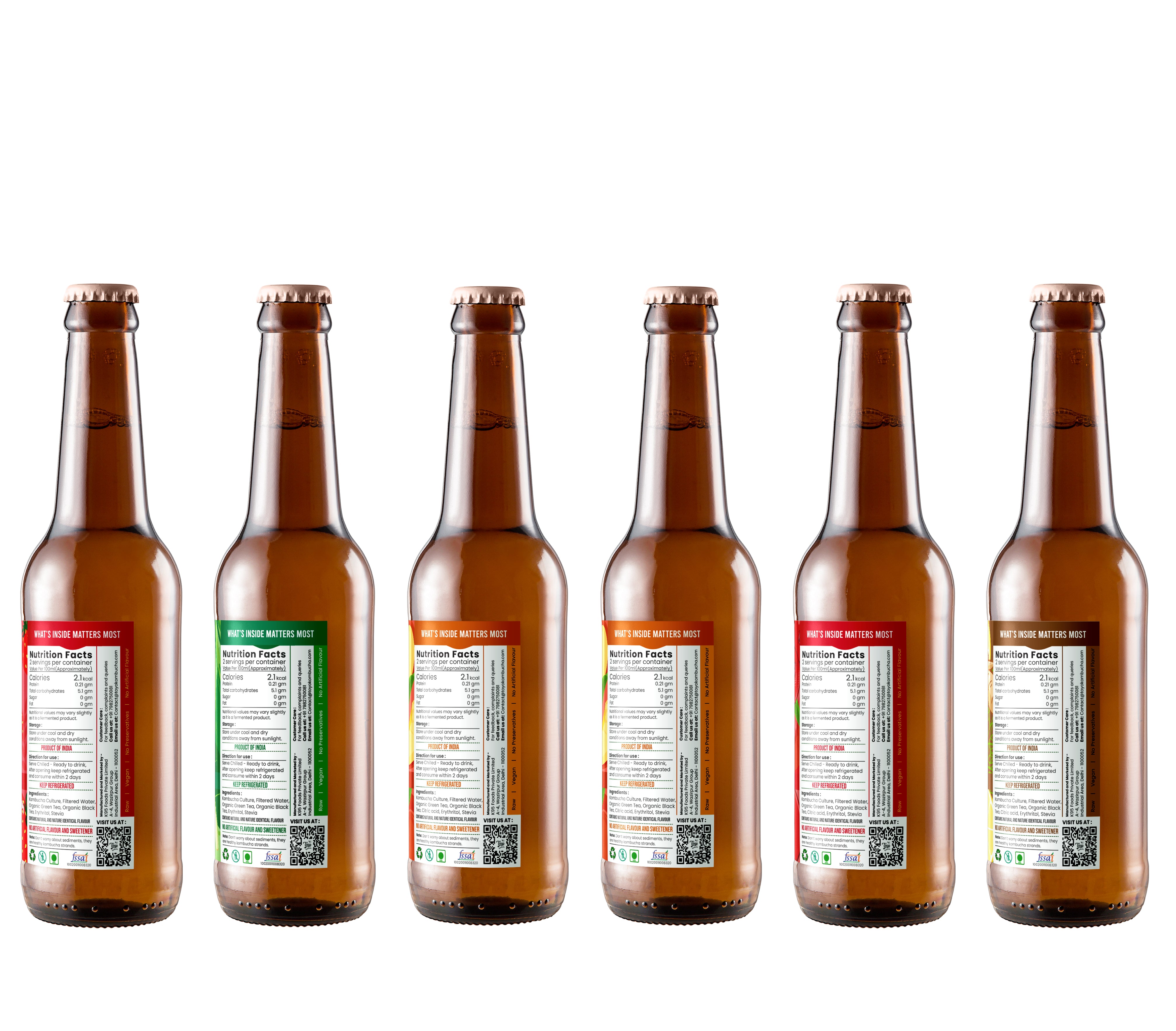 Kombucha Trial Pack Zero Sugar - Pack of 6